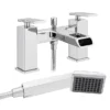 Flare Modern Bath Shower Mixer Tap + Shower Kit