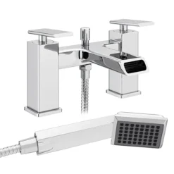Flare Modern Bath Shower Mixer Tap + Shower Kit