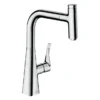 Hansgrohe Metris Select M71 Single Lever Kitchen Mixer 240 With Pull-Out Spout - Chrome 2 Hansgrohe Metris Select M71 Single Lever Kitchen Mixer 240 With Pull-Out Spout - Chrome -Roc Bathroom Furni Store 14857000 l