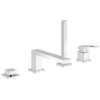 Grohe Eurocube 4-Hole Single Lever Bath Combination -Roc Bathroom Furni Store 19897000 l