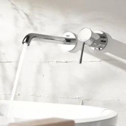 Grohe Essence Wall Mounted 2 Hole Basin Mixer L-Size - Chrome -Roc Bathroom Furni Store 19967001 d1