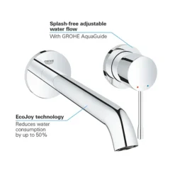 Grohe Essence Wall Mounted 2 Hole Basin Mixer L-Size - Chrome -Roc Bathroom Furni Store 19967001 d3