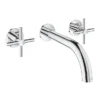 Grohe Atrio Wall Mounted 3 Hole Basin Mixer - Chrome