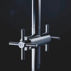Grohe Atrio Crosshead L-Size Mono Basin Mixer With Click Clack Waste - Chrome -Roc Bathroom Furni Store 21019003 d2