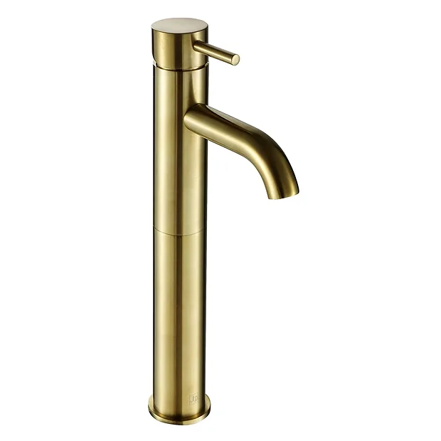 JTP Vos Brushed Brass Tall Single Lever Basin Mixer 4 JTP Vos Brushed Brass Tall Single Lever Basin Mixer - Image 2
