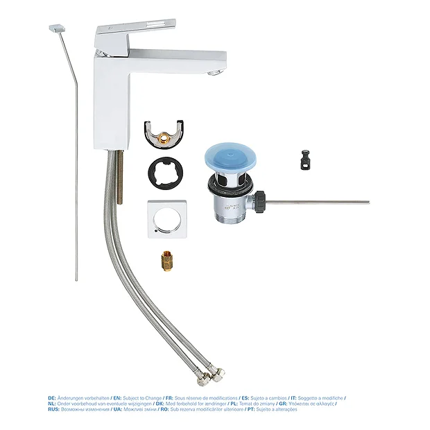 Grohe Eurocube Mono Basin Mixer With Pop-up Waste 7 Grohe Eurocube Mono Basin Mixer With Pop-up Waste - Image 5