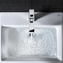 Grohe Eurocube Mono Basin Mixer With Pop-up Waste