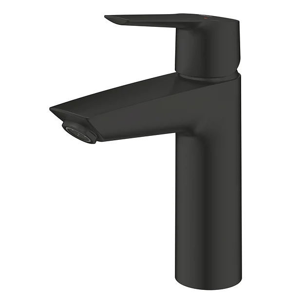 Grohe Start SilkMove ES M-Size Mono Basin Mixer With Push-Open Waste - Matt Black 6 Grohe Start SilkMove ES M-Size Mono Basin Mixer With Push-Open Waste - Matt Black - Image 4