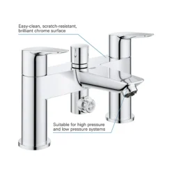 Grohe Start Edge Bath Shower Mixer -Roc Bathroom Furni Store 25236001 d1