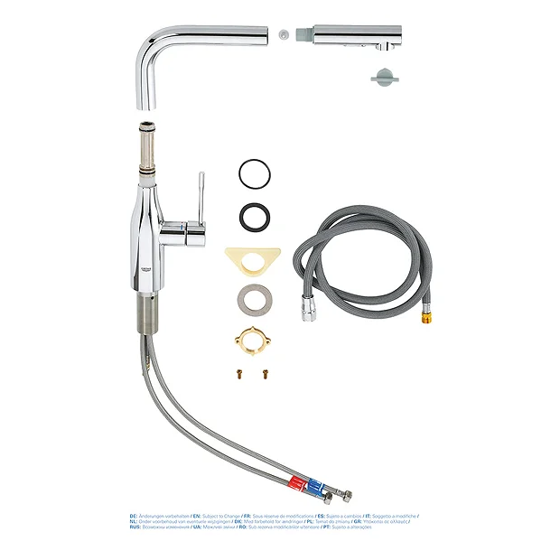 Grohe Essence Kitchen Sink Mixer With Pull Out Spray - Chrome 8 Grohe Essence Kitchen Sink Mixer With Pull Out Spray - Chrome - Image 6