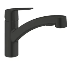Grohe QuickFix Start Single Lever Kitchen Sink Mixer With Pull Out Spray - Matt Black 6 Grohe QuickFix Start Single Lever Kitchen Sink Mixer With Pull Out Spray - Matt Black -Roc Bathroom Furni Store 3030724310 l13