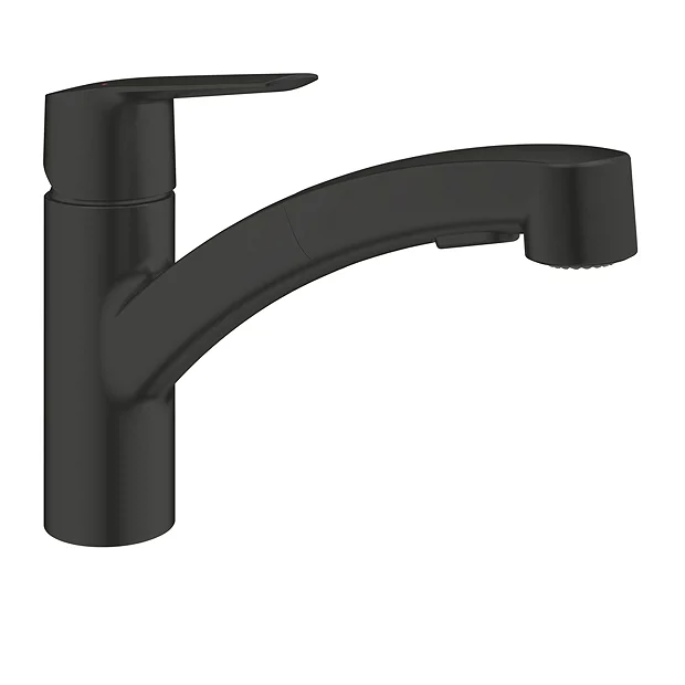Grohe QuickFix Start Single Lever Kitchen Sink Mixer With Pull Out Spray - Matt Black 4 Grohe QuickFix Start Single Lever Kitchen Sink Mixer With Pull Out Spray - Matt Black - Image 2