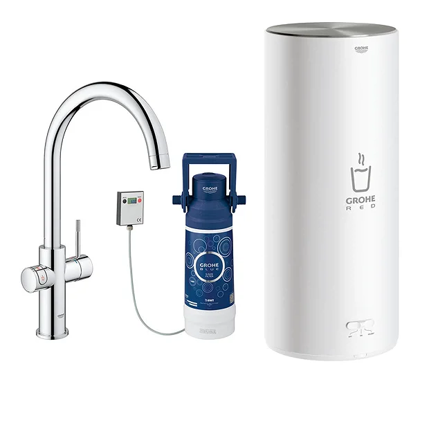 Grohe RED Duo Instant Boiling Water Kitchen Tap And L Size Boiler - Chrome 4 Grohe RED Duo Instant Boiling Water Kitchen Tap And L Size Boiler - Chrome - Image 2