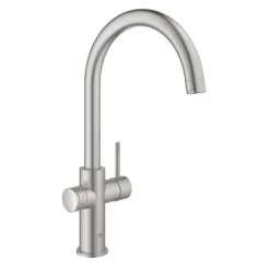 Grohe RED Duo Instant Boiling Water Kitchen Tap And L Size Boiler - SuperSteel