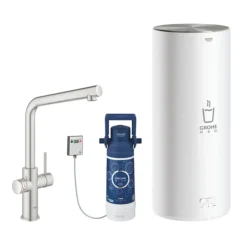Grohe RED Duo Instant Boiling Water Kitchen Tap And L Size Boiler - SuperSteel -Roc Bathroom Furni Store 30340dc1 l