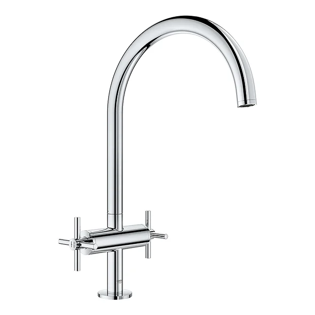 Grohe Atrio Two Handle Kitchen Sink Mixer - Chrome 4 Grohe Atrio Two Handle Kitchen Sink Mixer - Chrome - Image 2