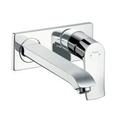 Hansgrohe Metris Wall Mounted Single Lever Basin Mixer With Waste (Long Spout)