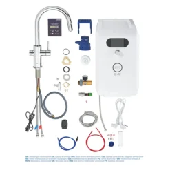 Grohe Blue Professional Duo Starter Kit C-Spout With Pull-Out Spray - Chrome -Roc Bathroom Furni Store 31325002 d1