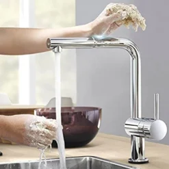 Grohe Minta Touch Electronic Kitchen Sink Mixer With Pull Out Spray - Chrome -Roc Bathroom Furni Store 31360001 d2