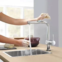 Grohe Minta Touch Electronic Kitchen Sink Mixer With Pull Out Spray - Chrome -Roc Bathroom Furni Store 31360001 d3