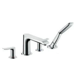 Hansgrohe Metris 4-hole Deck Mounted Bath Mixer