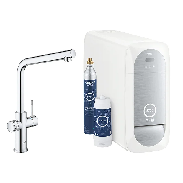 Grohe L-Spout Blue Home Duo Starter Kit - Chrome 4 Grohe L-Spout Blue Home Duo Starter Kit - Chrome - Image 2