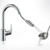 Hansgrohe Focus M41 Single Lever Kitchen Mixer 240 With Pull Out Spray - Stainless Steel 2 Hansgrohe Focus M41 Single Lever Kitchen Mixer 240 With Pull Out Spray - Stainless Steel -Roc Bathroom Furni Store 31815000 d1