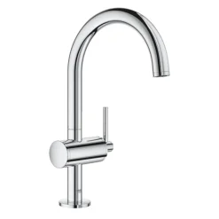 Grohe Atrio Single Lever L-Size Mono Basin Mixer With Click Clack Waste - Chrome
