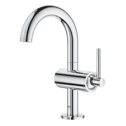 Grohe Atrio Single Lever M-Size Mono Basin Mixer With Click Clack Waste - Chrome