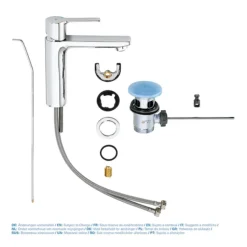 Grohe Lineare Mono Basin Mixer With Pop-up Waste - Chrome