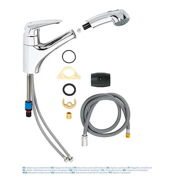 Grohe Eurodisc Kitchen Sink Mixer With Pull Out Spray 3 Grohe Eurodisc Kitchen Sink Mixer With Pull Out Spray