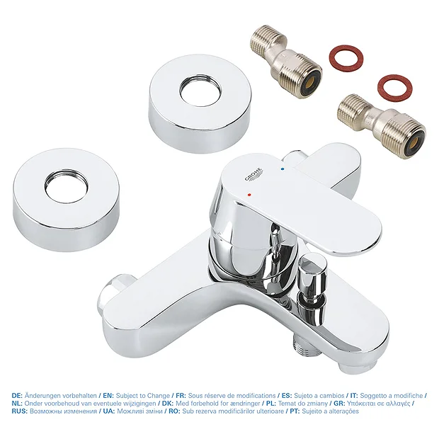 Grohe Eurosmart Cosmopolitan Wall Mounted Bath Shower Mixer 3 Grohe Eurosmart Cosmopolitan Wall Mounted Bath Shower Mixer