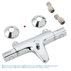Grohe Grohtherm TMV2 800 Wall Mounted Thermostatic Bath Shower Mixer