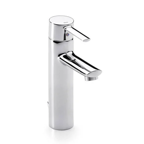 Roca Targa Chrome Extended Basin Mixer Tap With Pop-up Waste 4 Roca Targa Chrome Extended Basin Mixer Tap With Pop-up Waste - Image 2