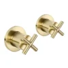 JTP Solex Brushed Brass Wall Mounted Side Valves (Pair) 1 JTP Solex Brushed Brass Wall Mounted Side Valves (Pair) -Roc Bathroom Furni Store 66089bbr l