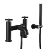 JTP Solex Matt Black Bath Shower Mixer With Shower Kit -Roc Bathroom Furni Store 66275mb l