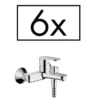 Hansgrohe Pack Of 6 Vernis Blend Exposed Single Lever Bath Shower Mixer 2 Hansgrohe Pack Of 6 Vernis Blend Exposed Single Lever Bath Shower Mixer -Roc Bathroom Furni Store 71440000 l