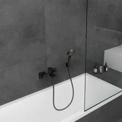 Hansgrohe Vernis Shape Exposed Single Lever Bath Shower Mixer - Matt Black -Roc Bathroom Furni Store 71450670ai1