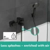 Hansgrohe Vernis Shape Exposed Single Lever Bath Shower Mixer - Matt Black -Roc Bathroom Furni Store 71450670ai3