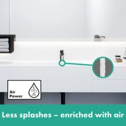 Hansgrohe Vernis Shape Single Lever Basin Mixer 100 With Pop-up Waste - Matt Black -Roc Bathroom Furni Store 71561670ai2