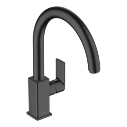 Hansgrohe Vernis Shape M35 Single Lever Kitchen Mixer Tap 210 With Swivel Spout - Matt Black