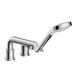 Hansgrohe Talis S 3-Hole Deck Mounted Single Lever Bath Mixer For Secuflex