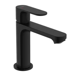 Hansgrohe Rebris S CoolStart Single Lever Basin Mixer 110 With Pop-up Waste - Matt Black -Roc Bathroom Furni Store 72519670 round l5