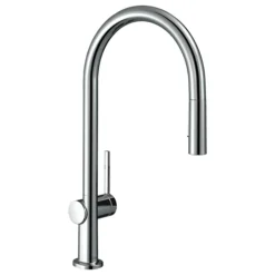Hansgrohe Talis M54 Single Lever Kitchen Mixer 210 With Pull Out Spray - Chrome -Roc Bathroom Furni Store 72800000 l