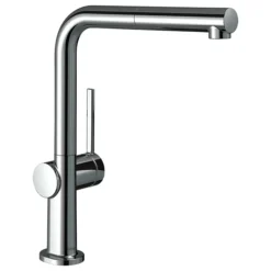 Hansgrohe Talis M54 270 Single Lever Kitchen Mixer With Pull Out Spray - Chrome -Roc Bathroom Furni Store 72808000 l