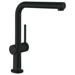 Hansgrohe Talis M54 270 Single Lever Kitchen Mixer With Pull Out Spray - Matt Black -Roc Bathroom Furni Store 72808670 l