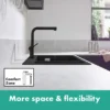 Hansgrohe Talis M54 270 Single Lever Kitchen Mixer With Pull Out Spray And SBox - Matt Black 1 Hansgrohe Talis M54 270 Single Lever Kitchen Mixer With Pull Out Spray And SBox - Matt Black -Roc Bathroom Furni Store 72809670 d6n