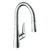 Hansgrohe Talis M51 Single Lever Kitchen Mixer 200 With Pull Out Spray - Chrome -Roc Bathroom Furni Store 72813000 l