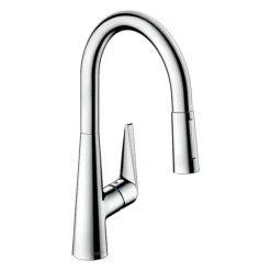 Hansgrohe Talis M51 Single Lever Kitchen Mixer 200 With Pull Out Spray - Chrome