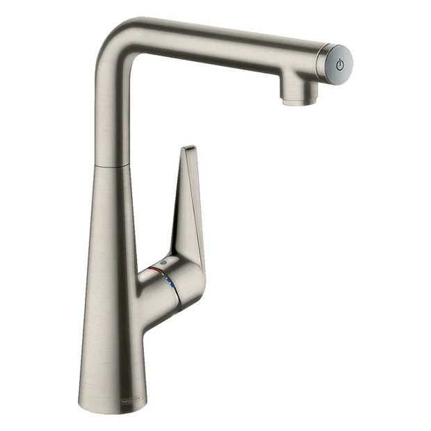 Hansgrohe Talis Select S 300 Single Lever Kitchen Mixer - Stainless Steel 4 Hansgrohe Talis Select S 300 Single Lever Kitchen Mixer - Stainless Steel - Image 2